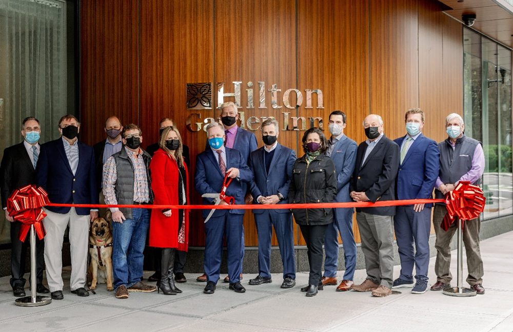 Ribbon Cutting of Hilton Garden Inn Brookline - CambridgeSeven