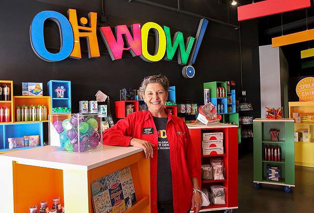 Suzanne Barbati stands in front of the new OH WOW Children's Center entrance