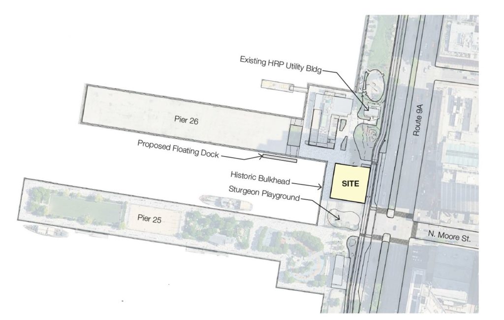 Site plan of the new Hudson River Estuarium in New York