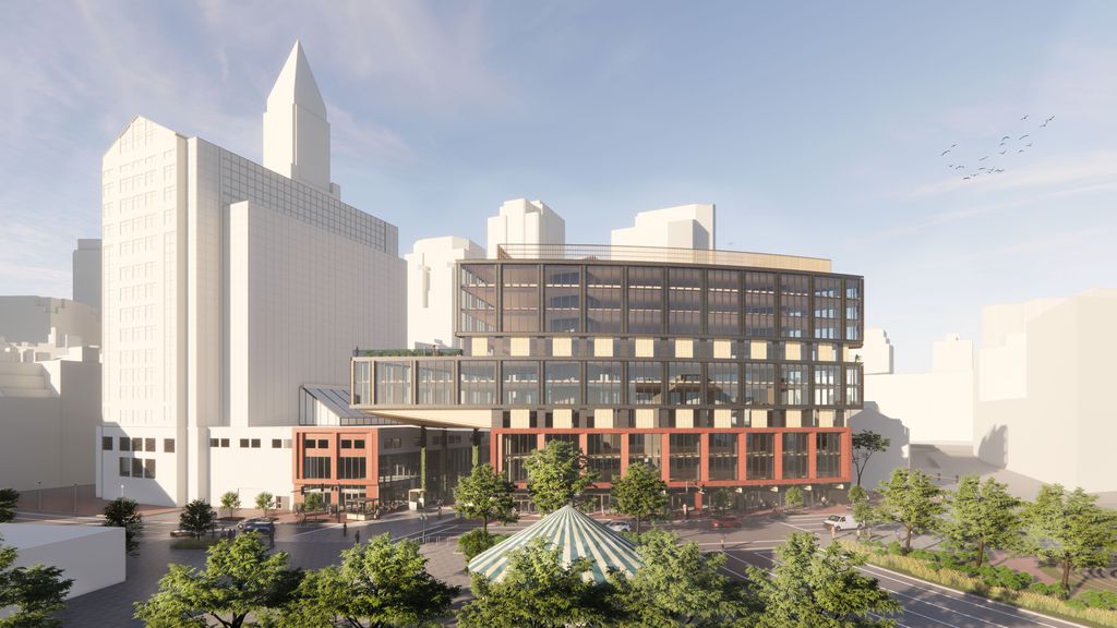 Rendering of new Marketplace Center design in Boston.