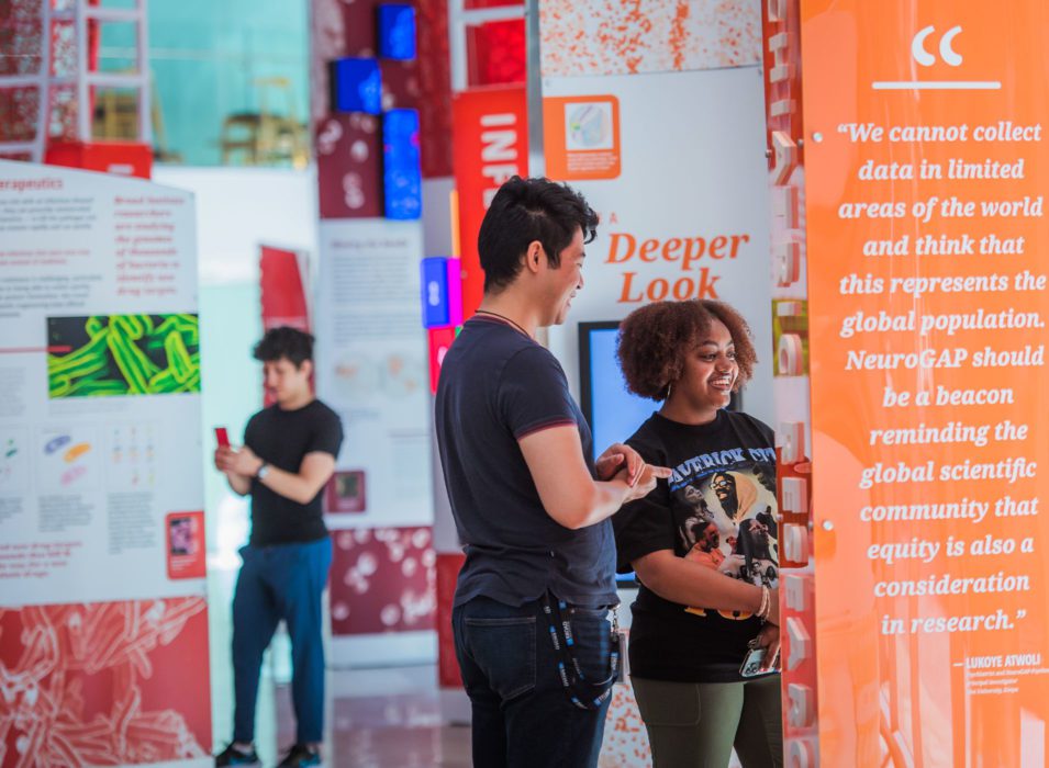 Broad Discovery Center - research and science in a public realm exhibit
