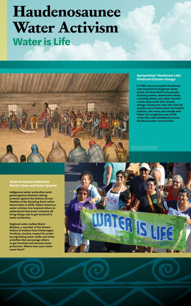 Rochester Museum and Science Center Water Activism wall graphic