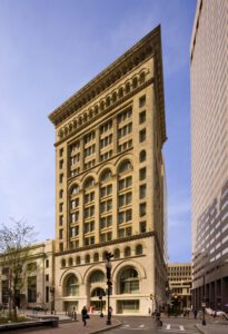 Restored office building converted into hospitality in downtown Boston